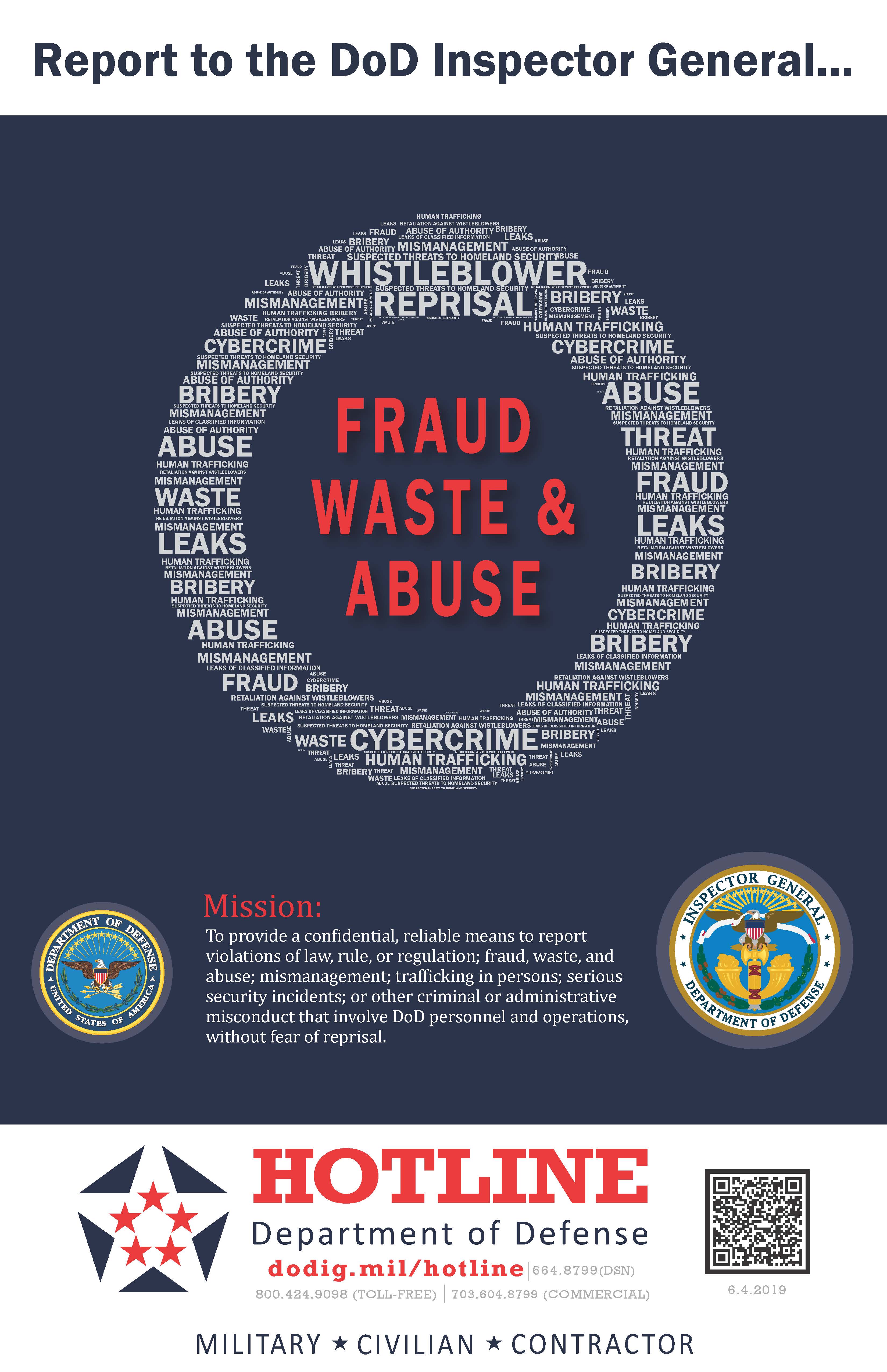 Department of defense hotline graphic